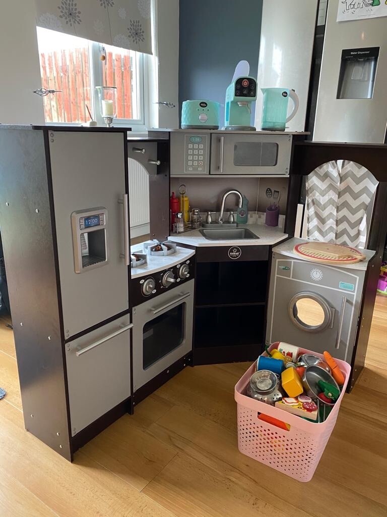 kids craft corner kitchen